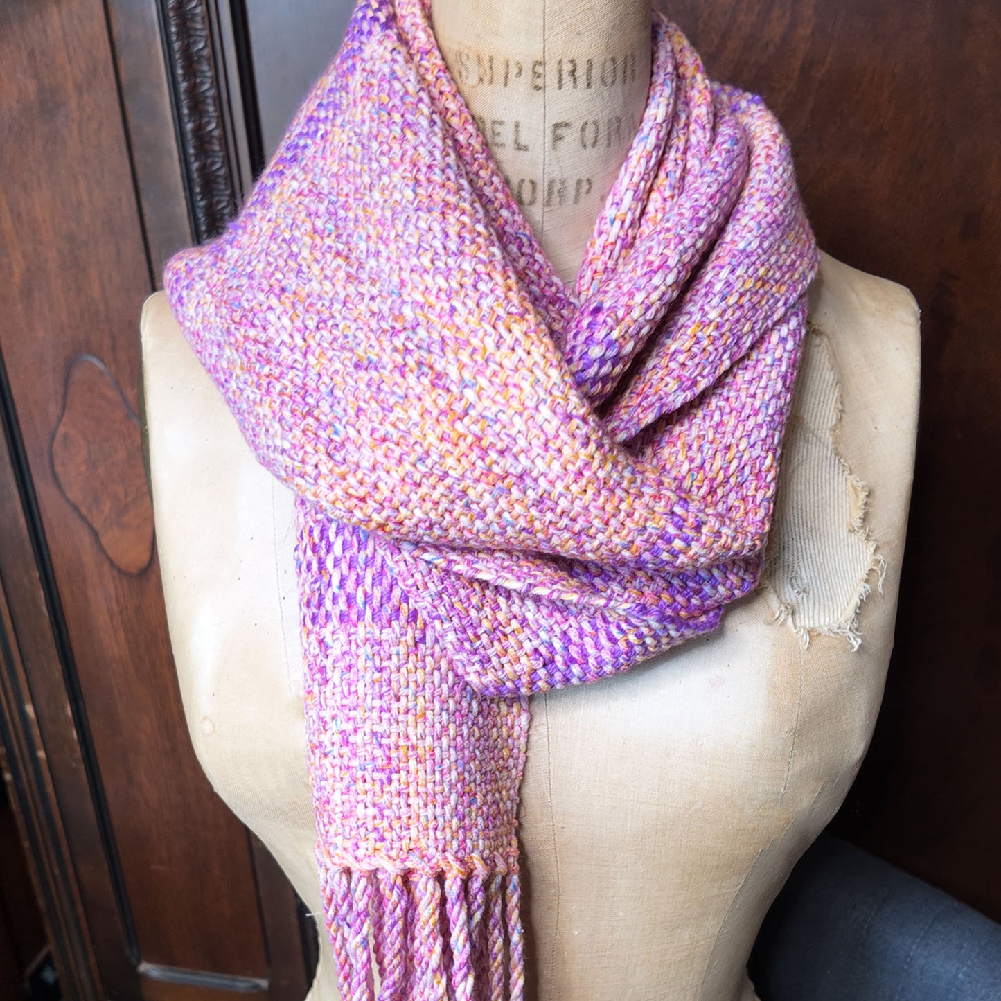 Big Twist Party Handwoven Scarf ❖ OOAK