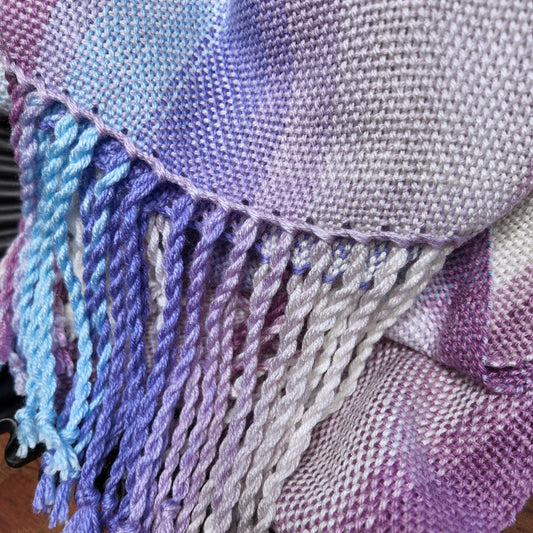 Caron Skinny Cakes Scarf ❖ Loom Woven