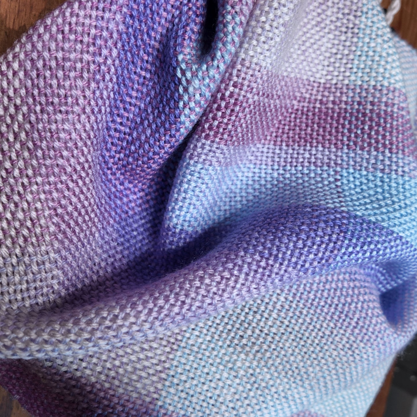 Caron Skinny Cakes Scarf ❖ Loom Woven