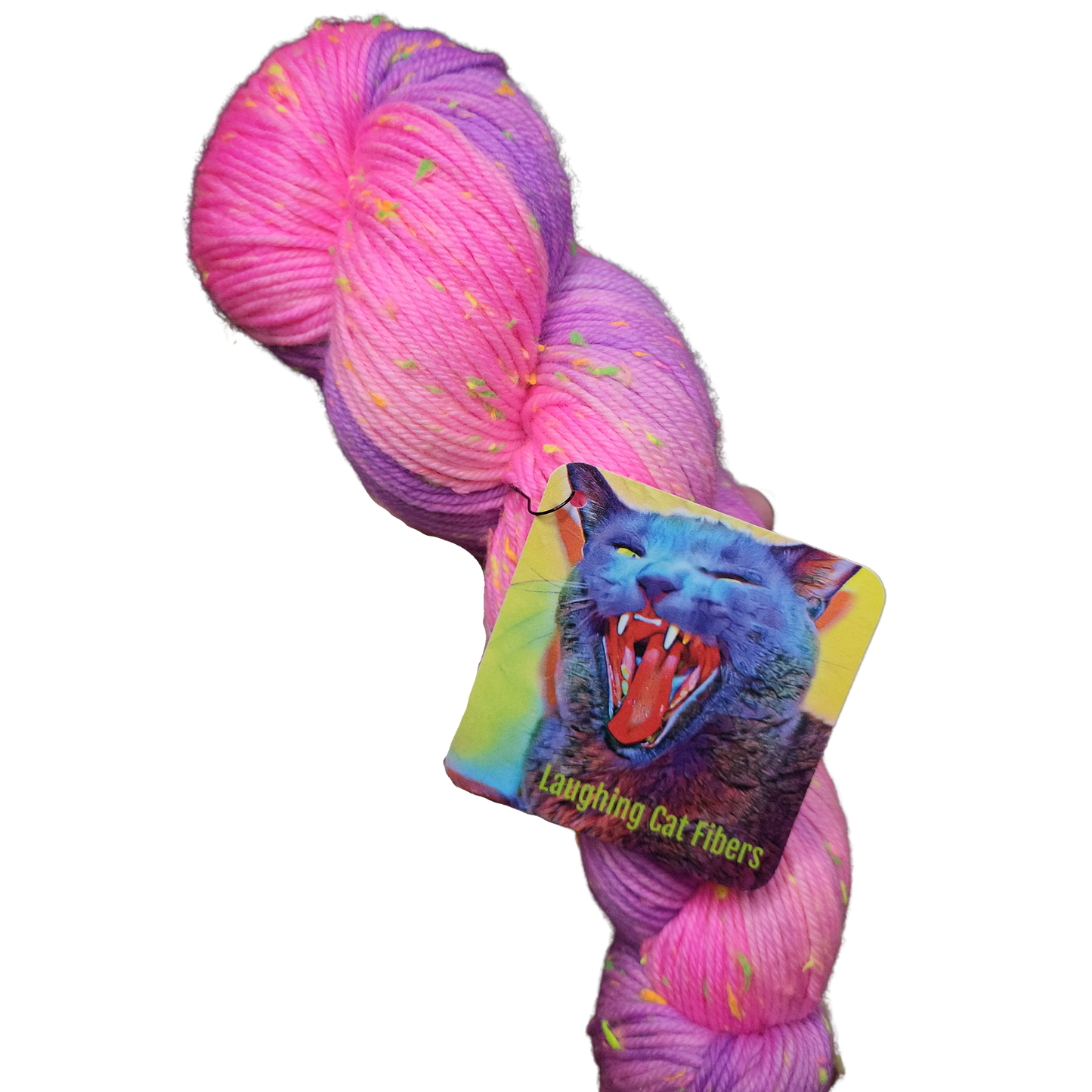 ❖ It's OK To Be a Unicorn! ❖ Superwash Merino Handwoven Scarf with Glowing Neon Neps