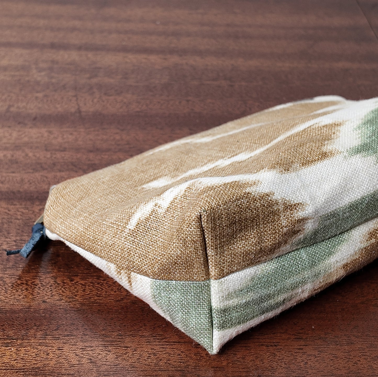 Beachy Zip Pouch - Upcycled Fabrics