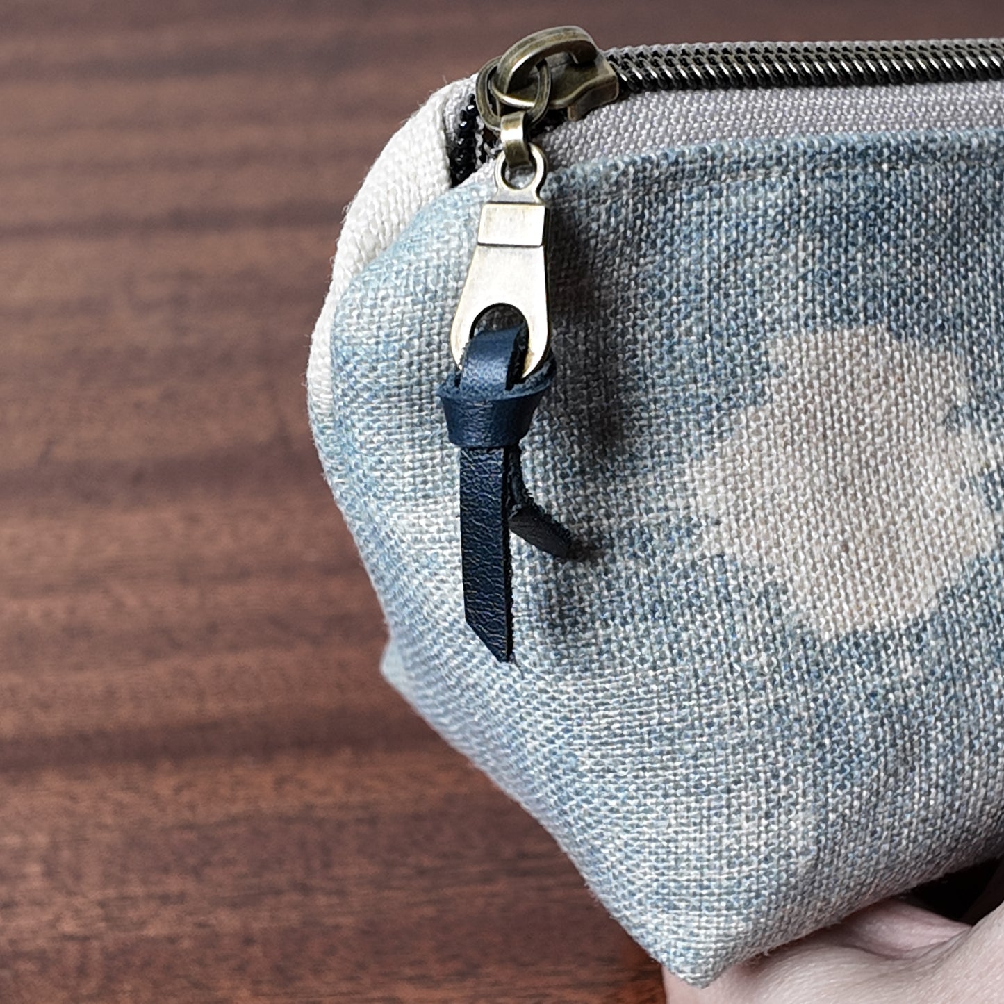 Rough Geo Pouch - Upcycled - OOAK