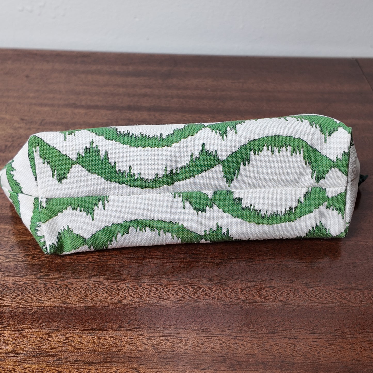 Green Waves Pouch - Upcycled - OOAK