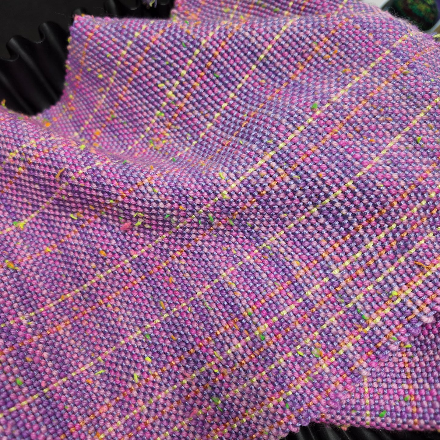 ❖ It's OK To Be a Unicorn! ❖ Superwash Merino Handwoven Scarf with Glowing Neon Neps